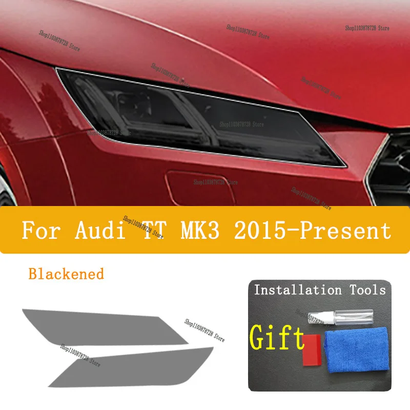 

For AUDI TT MK3 2015-2024 Car Exterior Headlight Anti-scratch Front Lamp Transparent TPU Protective Film Accessories Sticker