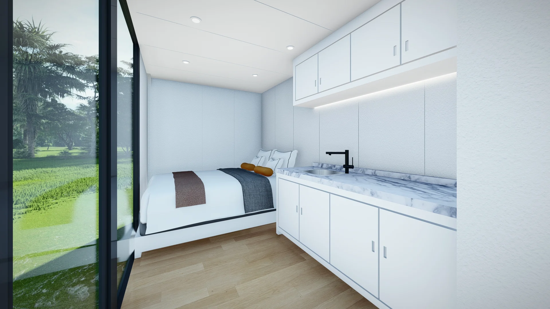 chinese factory cabin house Prefabricated Small House Capsule Room Space Capsule Home container house cabin house