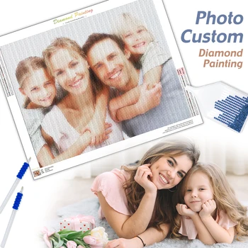 CHENISTORY Diy เพชรภาพวาดที่กําหนดเองเต็มรูปแบบ/รอบเจาะข้ามตะเข็บเพชรเย็บปักถักร้อย Rhinestone ของภาพ