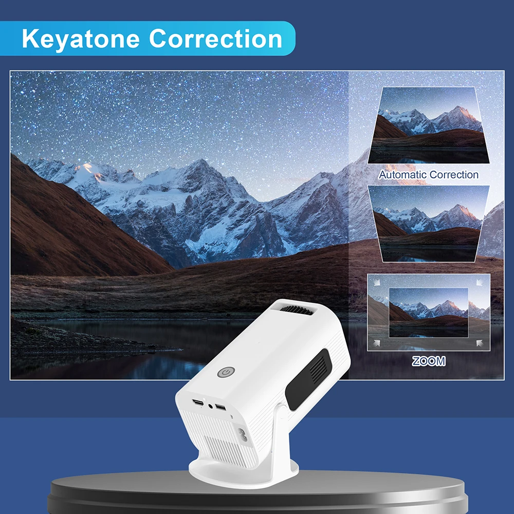 P330 Projector Upgrated Android 11 280 ANSI 4K 8K Native 1080P Wifi6 BT5.0 Cinema Outdoor Portable Mini Projetor