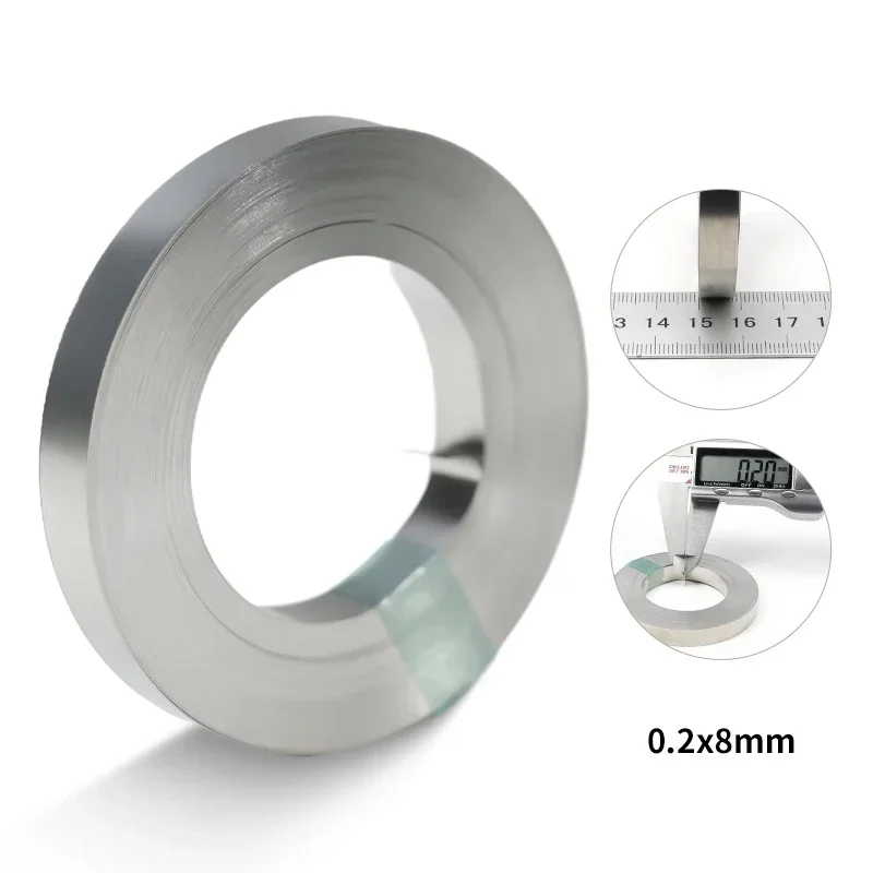 10 m/Rolle 18650 Li-Ionen-Akku, vernickelter Streifenverbinder, 0,1 mm, 0,12 mm, 0,15 mm, 0,2 mm Batterieanschluss, Punktschweißgerät, Stahlgürtel