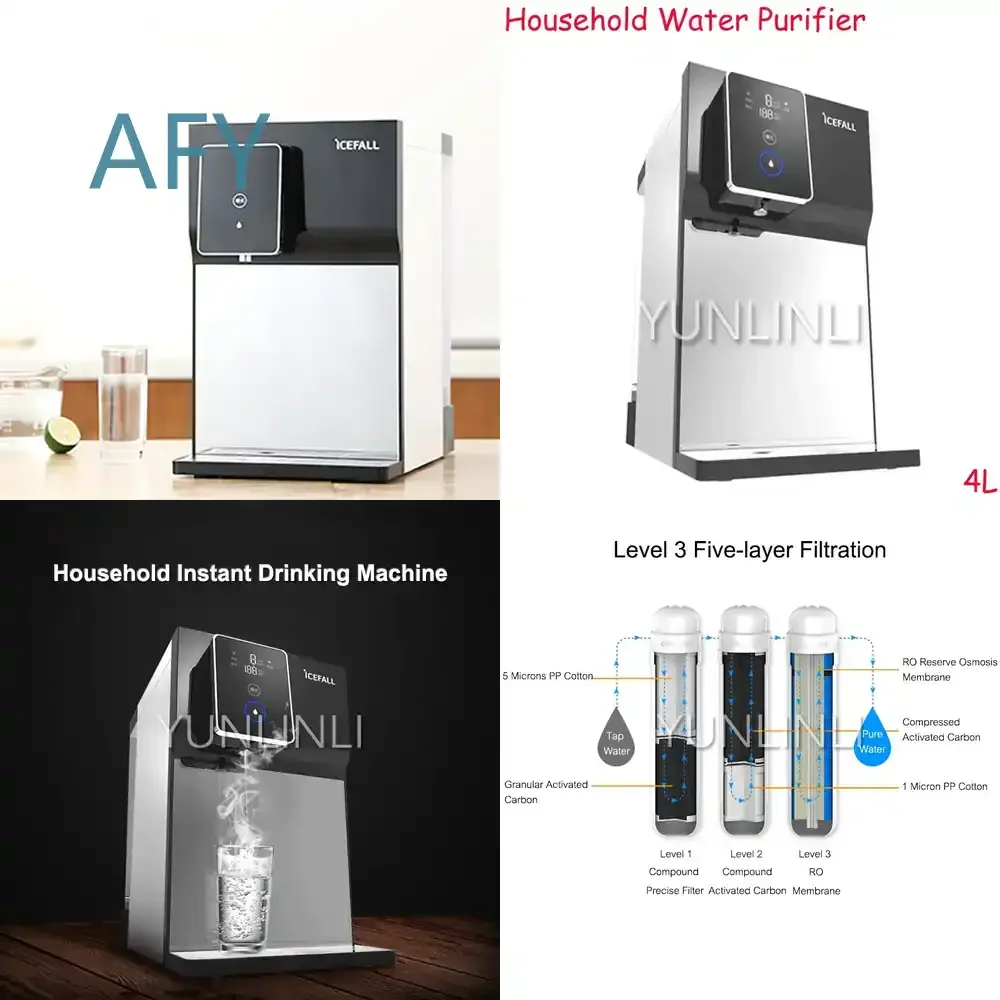 4L Desktop Water Purifier for Home Use Fast Heating RO Reverse Osmosis Filter Free Installation Direct Drinking Purifier for