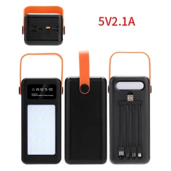 DIY 35 Slot Large Capacity 18650 Power Bank Skin10W/22.5W Battery Power Case with LED Flashlight Function No Batteries