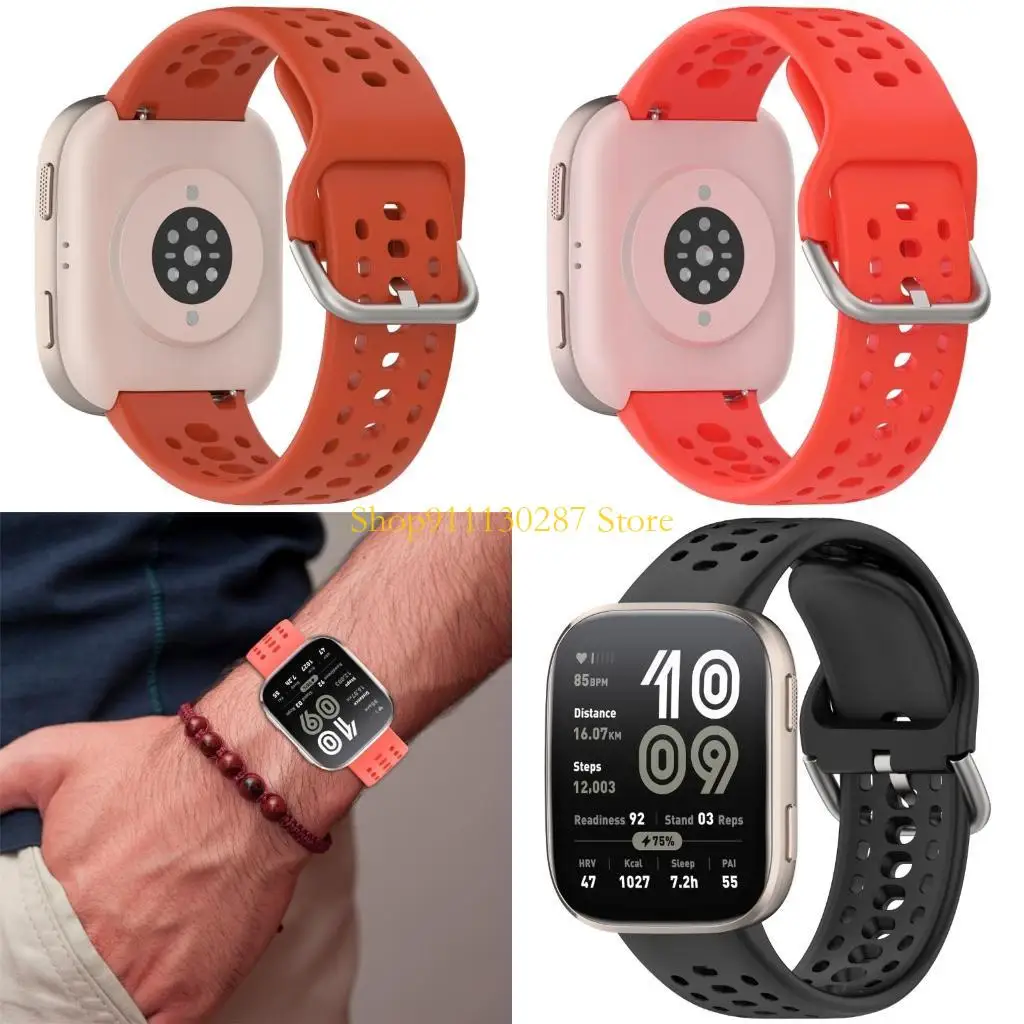 

J1HC Lightweight Waterproof Replacement Straps Not Slip Grip Soft edges for Watch