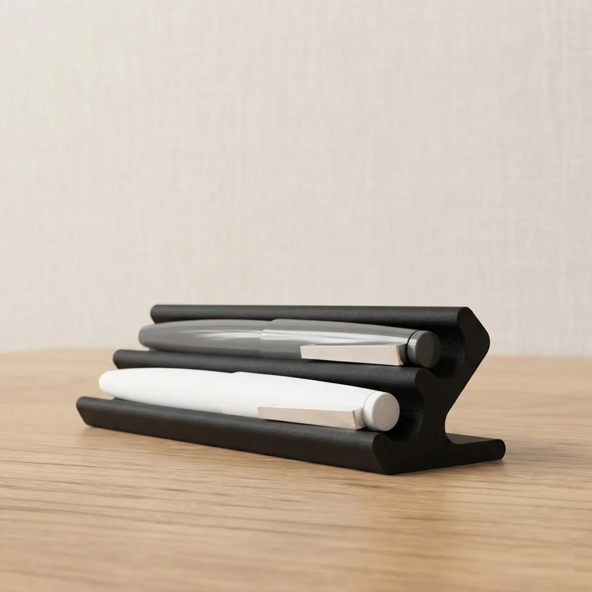 3D Printing Modern Minimalist Style Double Layer Pen Holder Creative Office Desktop Pen Stand Ornaments Desk Dec Gift