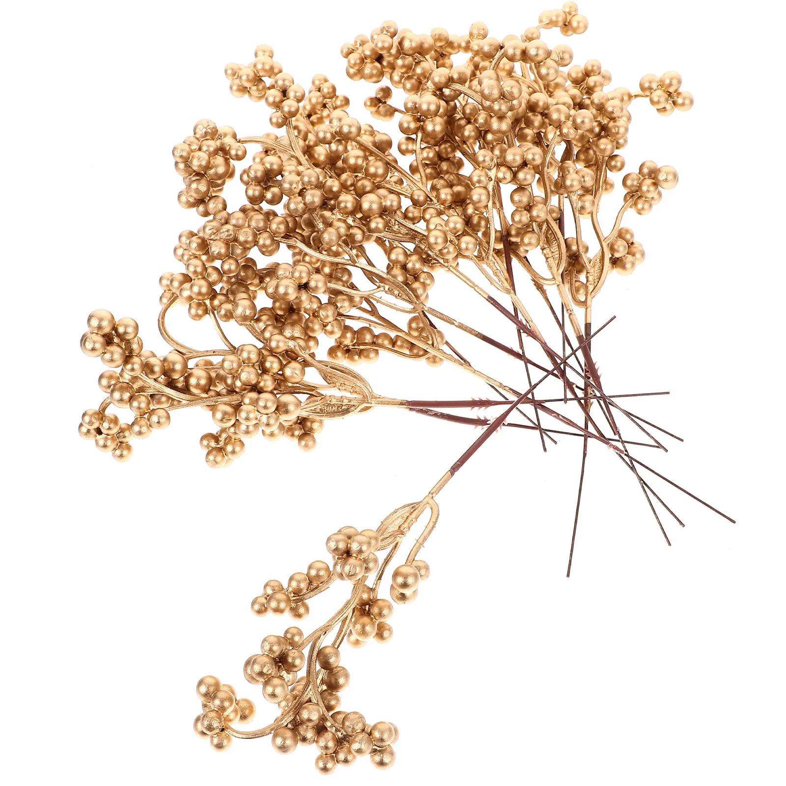

12Pcs Christmas Berry Stems Artificial Berry Picks Plastic Branches for Flower Arrangement Decoration Christmas Decoration