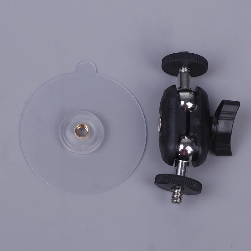 Stainless Steel No-Drill Adhesive Mount, M6 Screw Base With 1/4" Interface For Mobile Surveillance Camera Bracket Easy Install