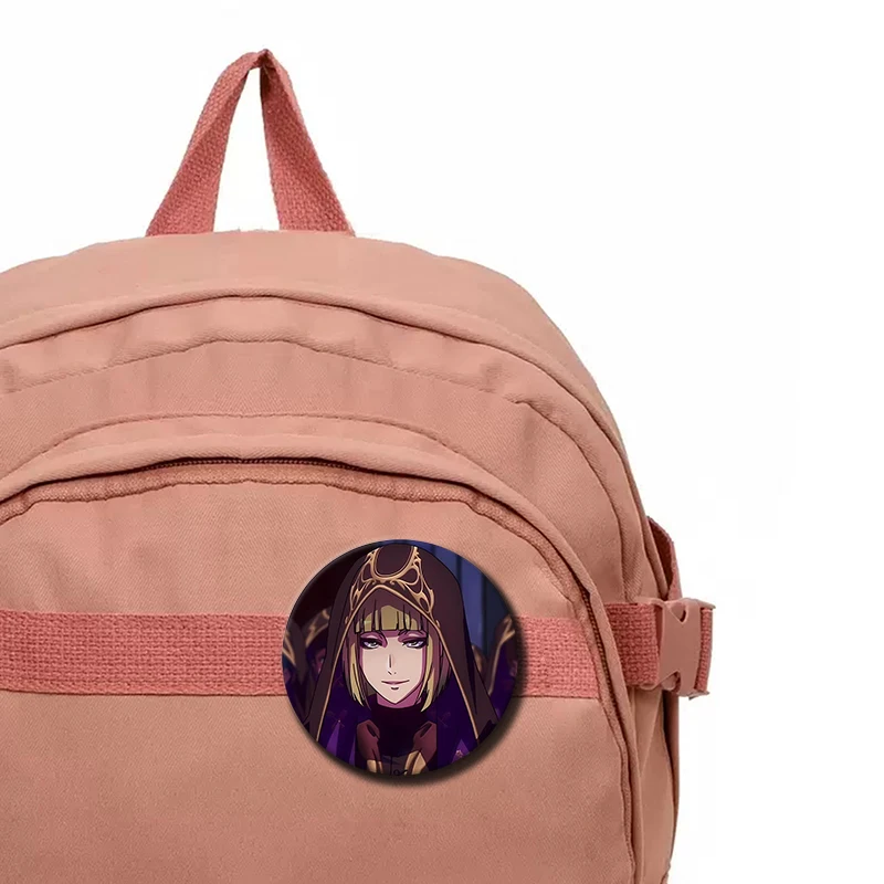 Anime Spiel Twist Wonderland Soft Button Pins Runde Broschen Cartoon Cosplay Abzeichen auf Rucksack Zubehör Schmuck Freund Geschenke