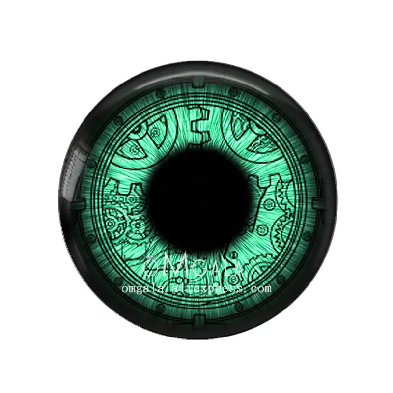 Padrões de engrenagem steampunk boneca olhos dragão gato animais olhos 8mm-40mm redonda de vidro cúpula cabochão demonstração de volta plana fazendo descobertas