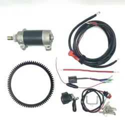 Electric Start Motor Flywheel Kit For PARSUN F9.9ABMS 4 stroke 9.9hp New Type