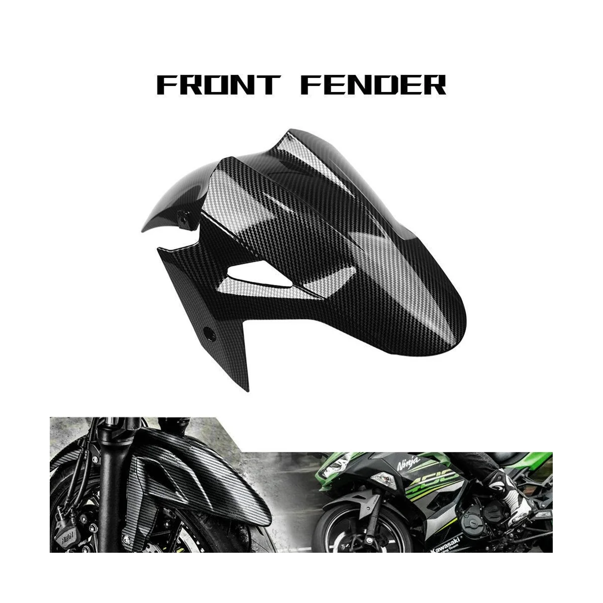 Motorcycle Mudguard Front Fender Fairing Accessories for Kawasaki Ninja 400 Z400 2017-2021