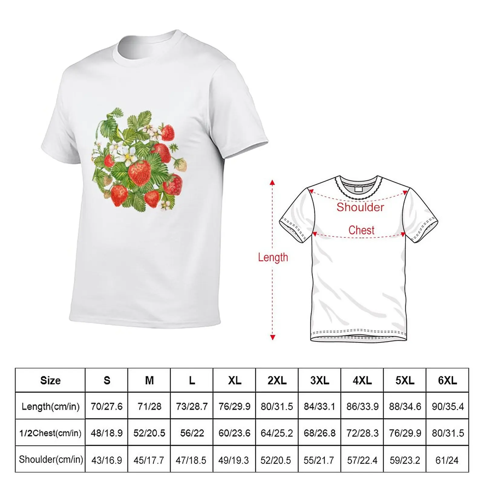 New Strawberry T-Shirt funny t shirt hippie clothes graphics t shirt funny t shirts for men