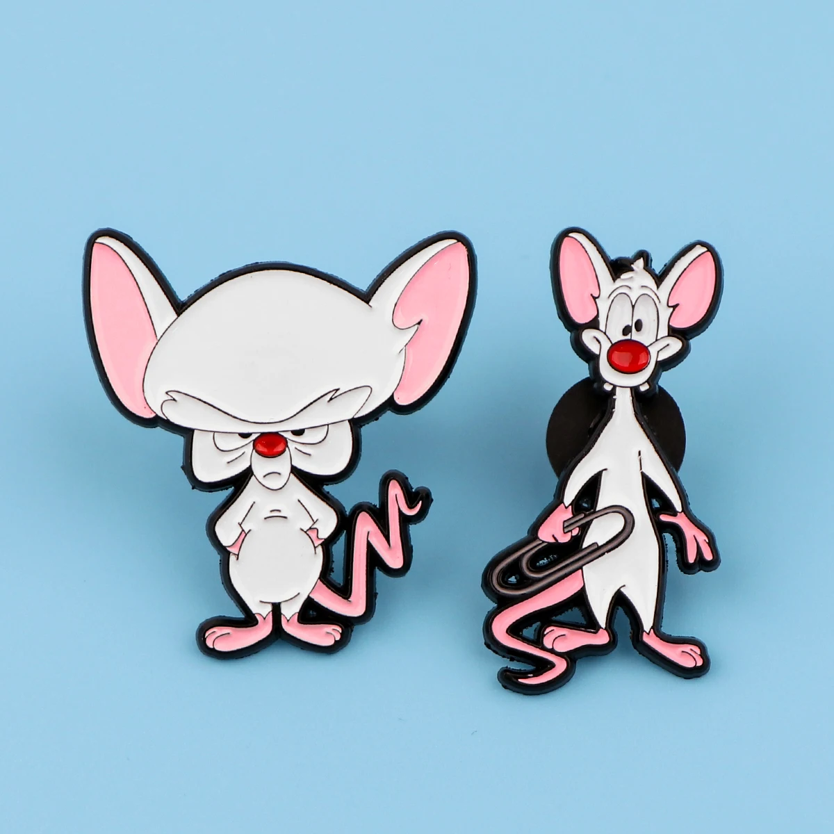 9-teiliges süßes Emaille-Pin-Set, Cartoon-Maus-Brosche für Mantel, Damenbroschen, Kragen- und Reversnadeln, Metallabzeichen, Schmuck, Geschenk für Freunde – Detail 4