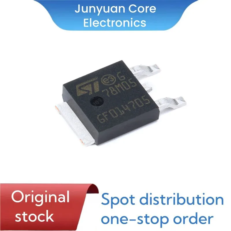 10 PCS Original Genuine Surface Mount L78M05CDT-TR TO-252-2 Chip Fixed Linear Voltage Regulator