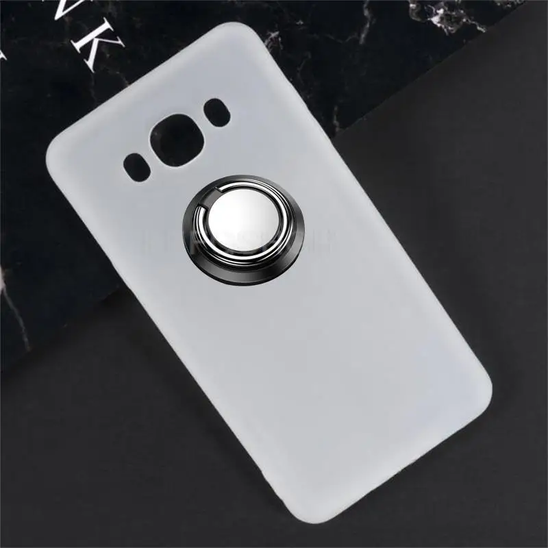 Nova moda capa completa para samsung galaxy j7 (2016) j710f 5.5 "titular anel de metal magnético tpu volta caso do telefone para galaxy j7 2016