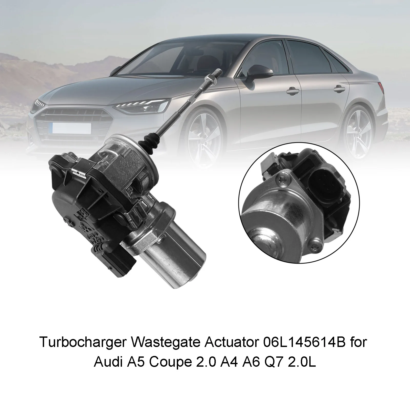 

Artudatech Turbocharger Wastegate Actuator 06L145614B for Audi A5 Coupe 2.0 A4 A6 Q7 2.0L