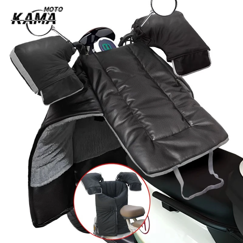 

HOT Winter Riding Thiened Waterproof Motorcycle Warm Knee Pad Windshield Cover Leg Lap Apron Cover Windproof Warm Cover