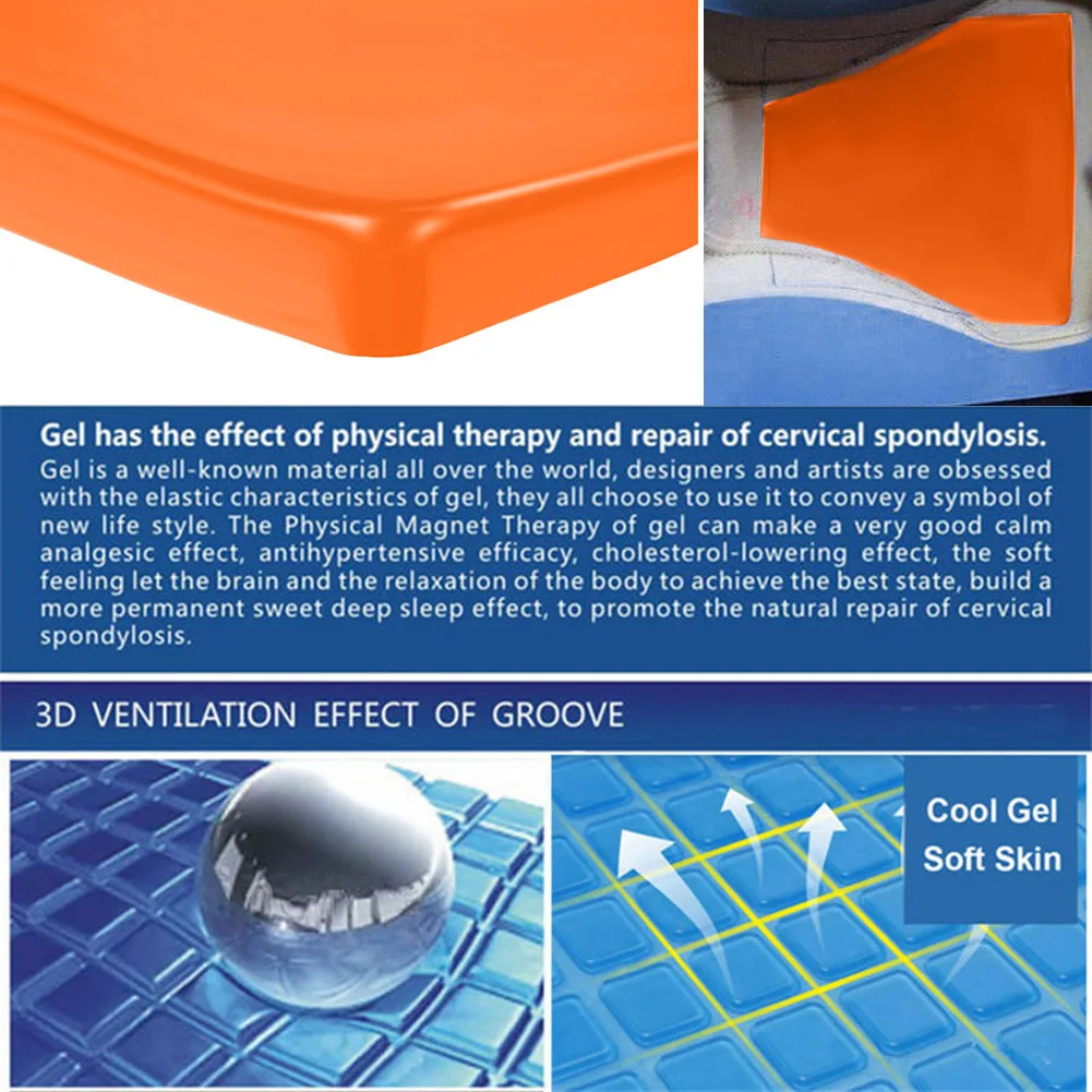 وسادة جل لمقعد الدراجة النارية ، تقليل التعب ، مريحة ، ناعمة ، سهلة الاستخدام ، تبريد ، سرج #5