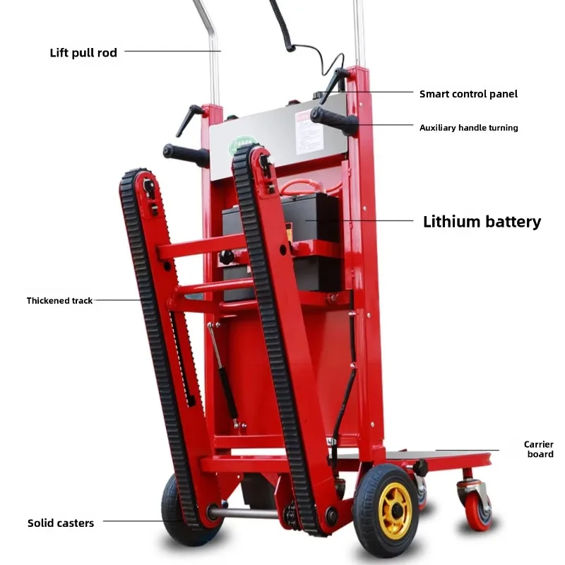 2025 Multi Functional Electric Crawler Type Climbing Machine Cart Staircase Crawler Stair Climbing Trolley