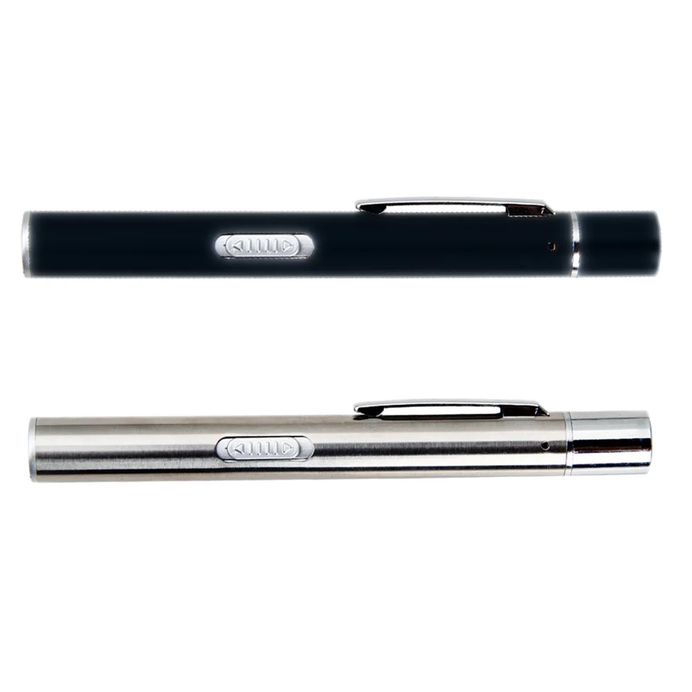 

2pcs Pupil Pen Flashlight Metal LED Nurse Doctor Inspection Beam Handheld Light Oral Examination Health Monitor Accessory