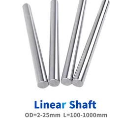 2PCS 2mm 6mm 8mm 10mm 12mm 16mm OD Linear Shaft Length 100-1000mm Optical Axis Cylinder Liner Rail for 3D Printer Axis CNC Parts