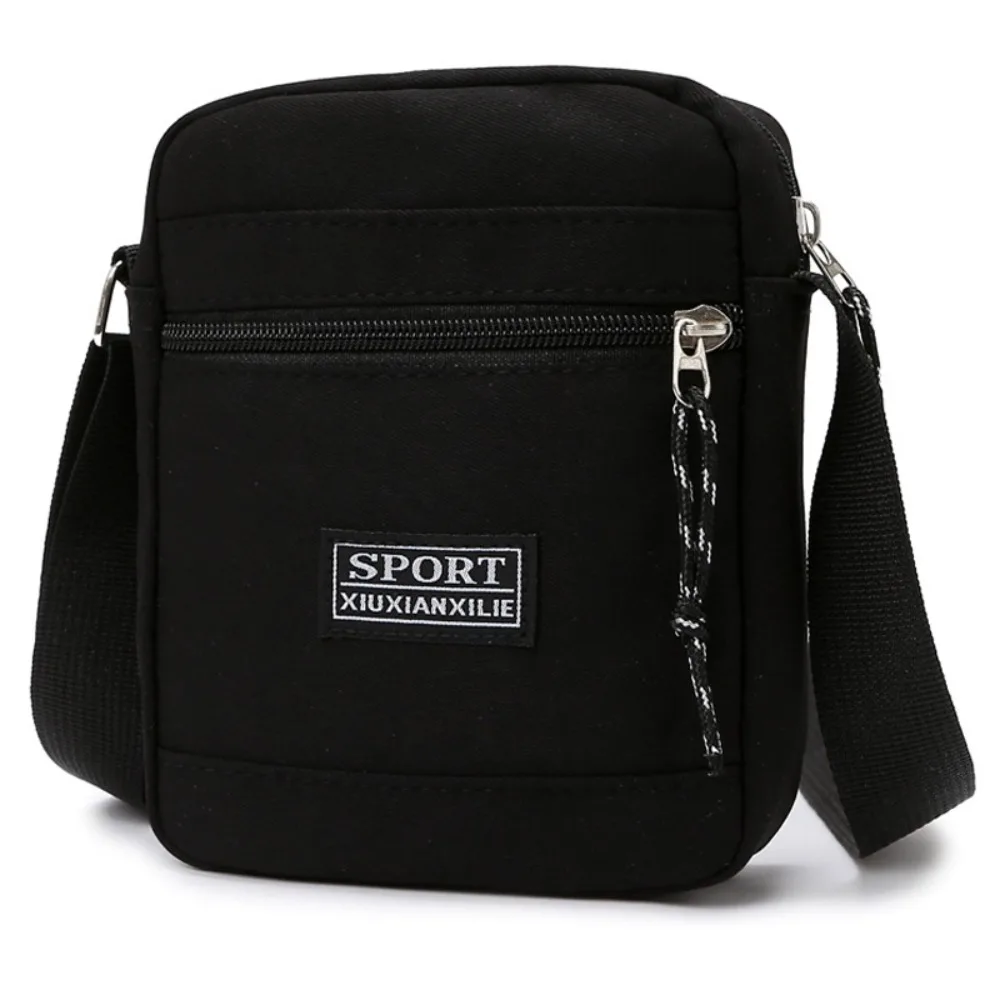 

Fashion Casual Men Crossbody Bag Portable Lightweight Mobile Phone Bag Multiple Pockets Single Shoulder Bag