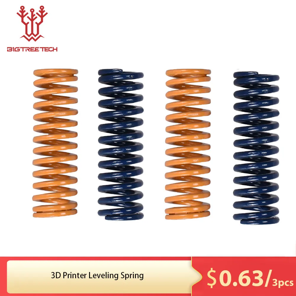 

10pcs 3D Printer Parts Spring For Heated bed MK3 CR-10 hotbed Imported Length 25mm OD 8mm ID 4mm For 3D Printer