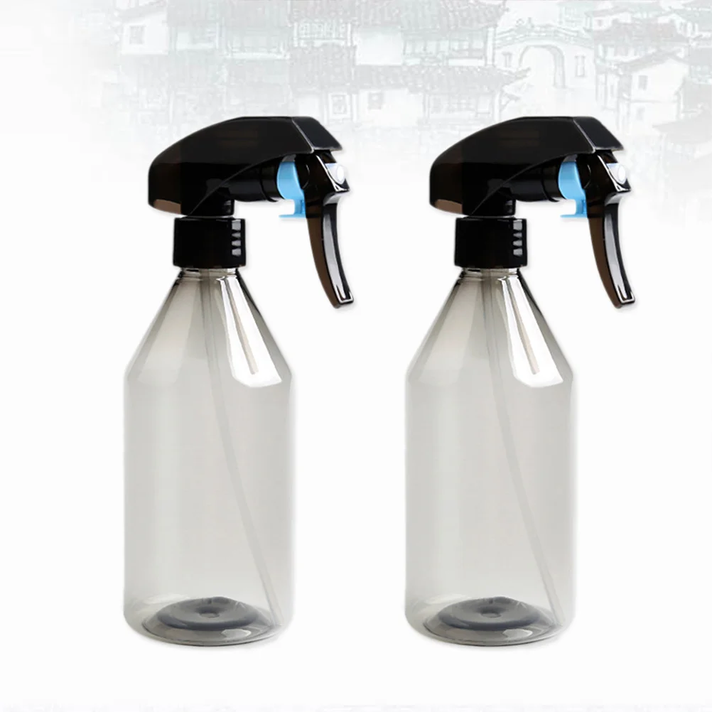 

2Pcs Plastic Spray Bottles Leakproof Refillable Trigger Sprayer for Hair Styling Plant Water Sprayer Salon Use