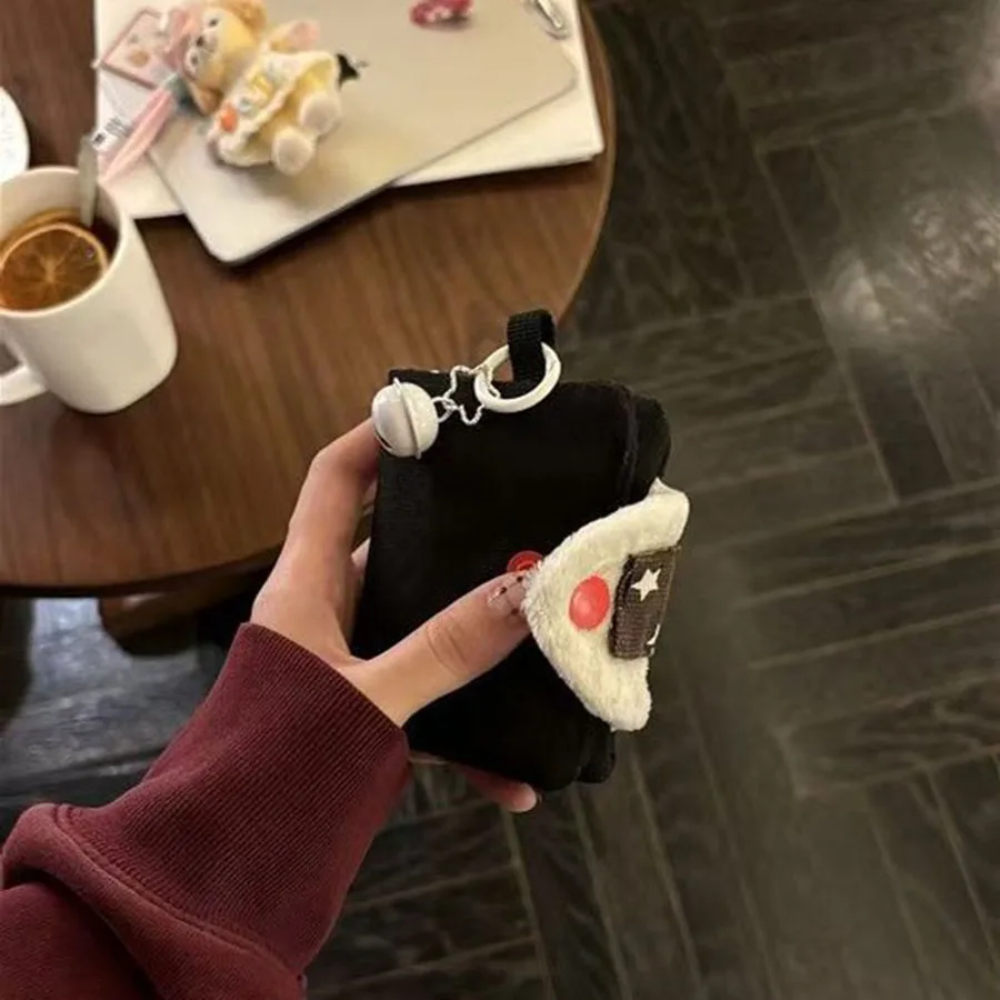 

Cute Rice Ball Card Holder Coin Purse Money Card Integrated Canvas Portable Small Bag Storage Bag ID Bag