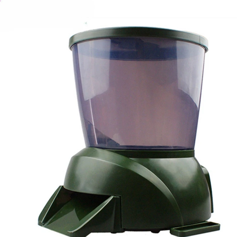 Automatic Fish Feeder Large Capacity Battery Powered LCD Timer Pond Aquarium Outdoor Feeding Schedule Dry Food Pet Supplies