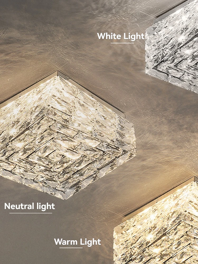 الشمال LED كريستال ثريات السقف الإضاءة الذهب الكروم الفاخرة الطعام غرفة المعيشة غرفة نوم جزيرة ضوء مصباح السقف الداخلي