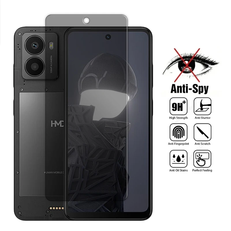 For HMD Fusion 5G Glass For HMD Fusion Tempered Glass 6.56 inch Anti Peep Privacy Screen Protector For HMD Fusion 5G Lens Film