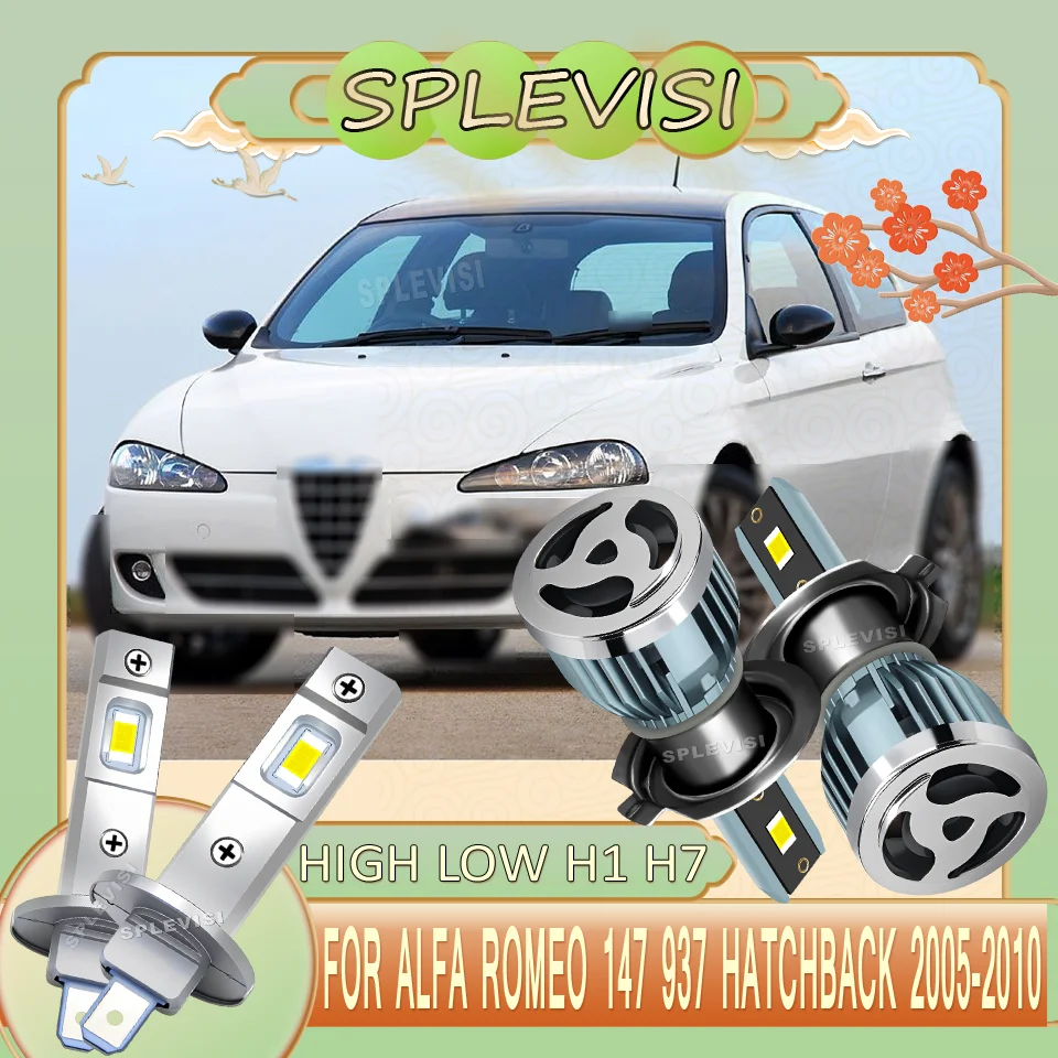 

Powerful Car headlight high low beam LED Bright & Reliable 12v For Alfa Romeo 147 937 Hatchback 2005 2006 2007 2008 2009 2010
