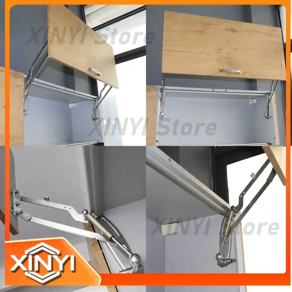 Vertical Upper Sliding Door Support for Cabinet Translation Upper Turning Door Pneumatic Hydraulic Strut for Microwave Oven