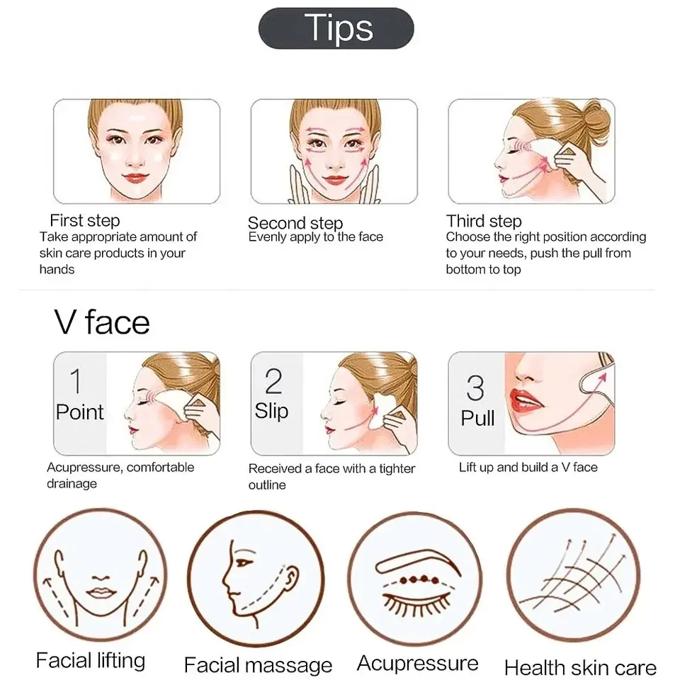 الراتنج غوا شا تدليك مجلس الوجه العناية بالبشرة جواشا أدوات الوجه مدلك كاشطات للوجه الرقبة الظهر الجسم سبا أداة تدليك #6