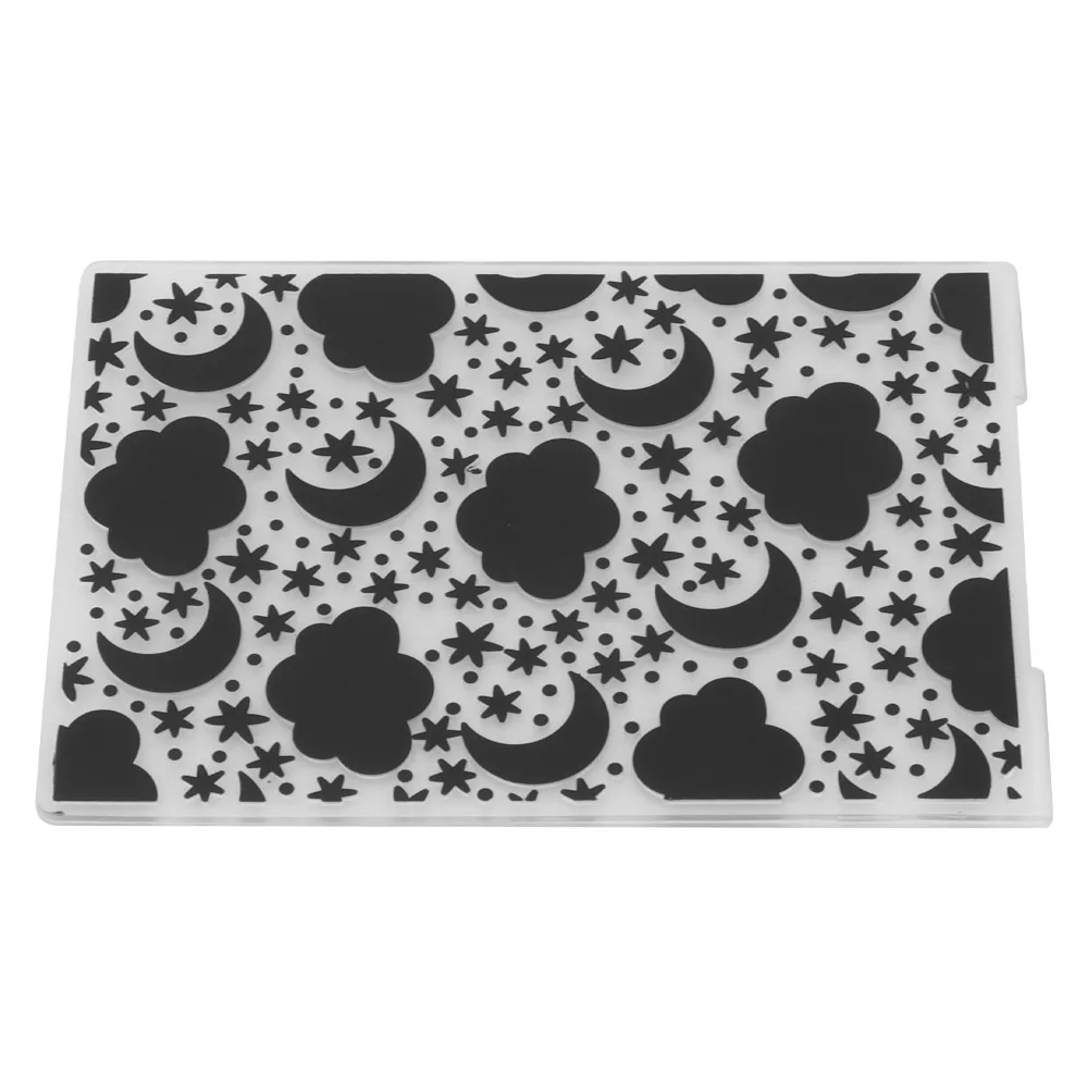 2pcs Plastic Embossing Template Lightweight Durable Cake Decoration Tool 3D Scrapbook Stencils Baking Mold Bread Decoration