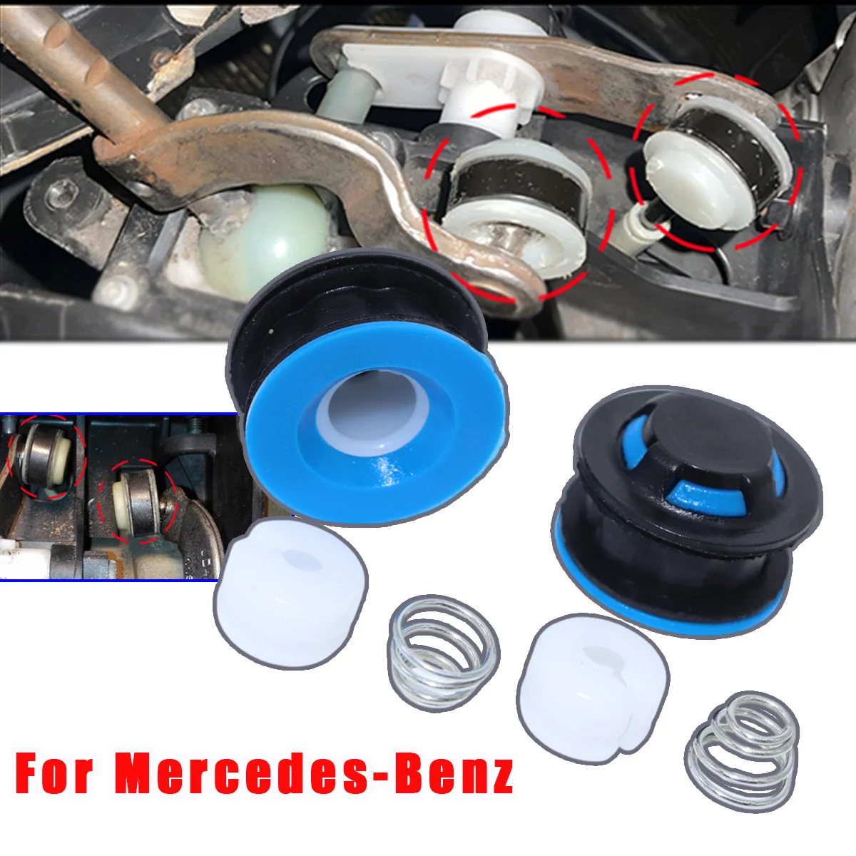 

For Mercedes-Benz Vito Citan W415 Vito W639 MT Gear Shift Cable Linkage End Rod Bushing Gearbox lever Adapter Grommet Repair