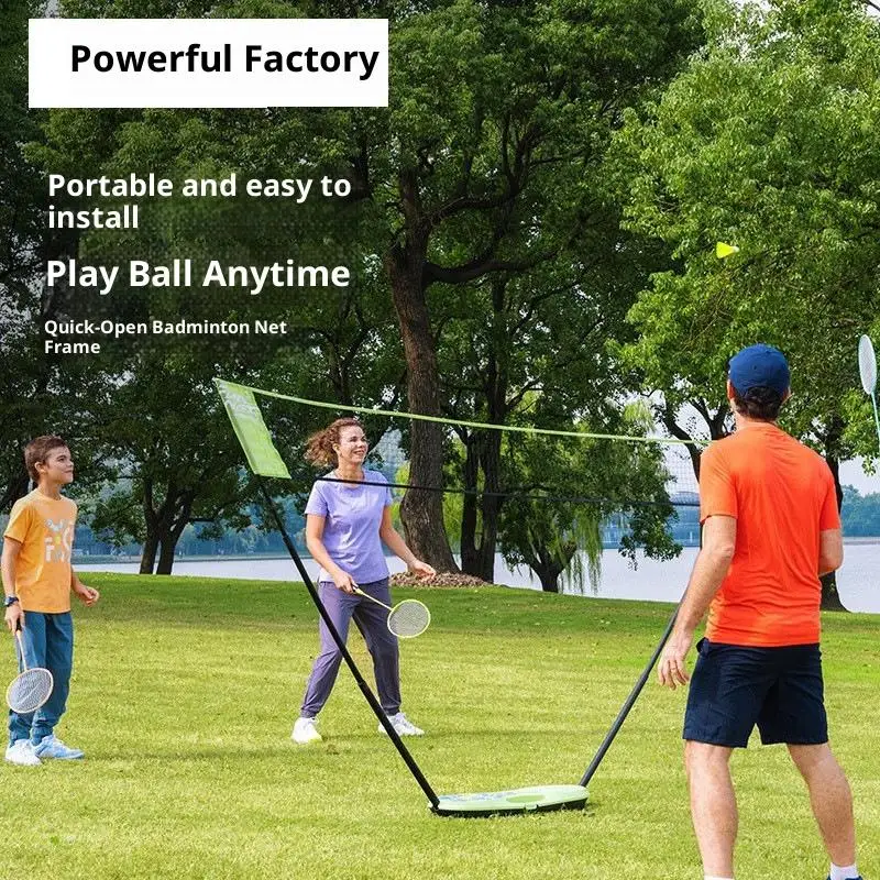 

New Folding Portable Badminton Net Home Outdoor Simple Frame Badminton Net For Pickleballs Tennis Soccer Volleyball Training
