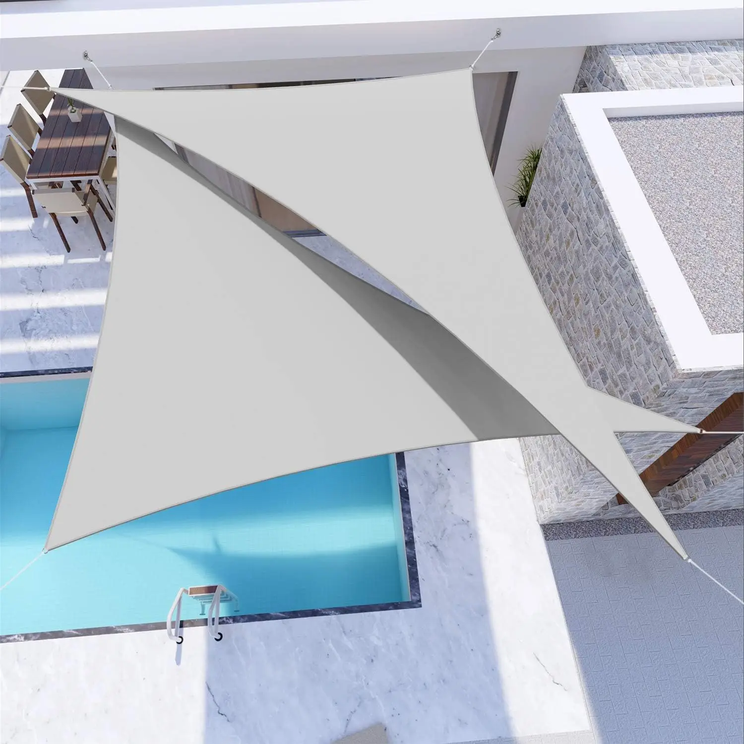 Waterproof Triangle Sun Shade Sail Canopy for Outdoor Activities Backyard Awning Camping Tents Shade Cloth