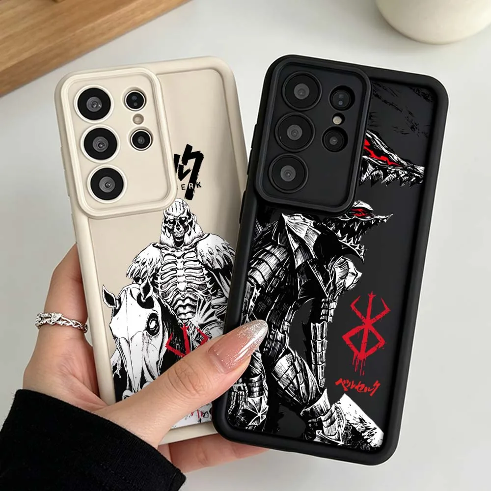 B-Berserk Comics Cool Silicone Case For Samsung Galaxy S26 S25 S24 S23 S22 S21 S20 Ultra Plus FE Eye Ladder Phone Case