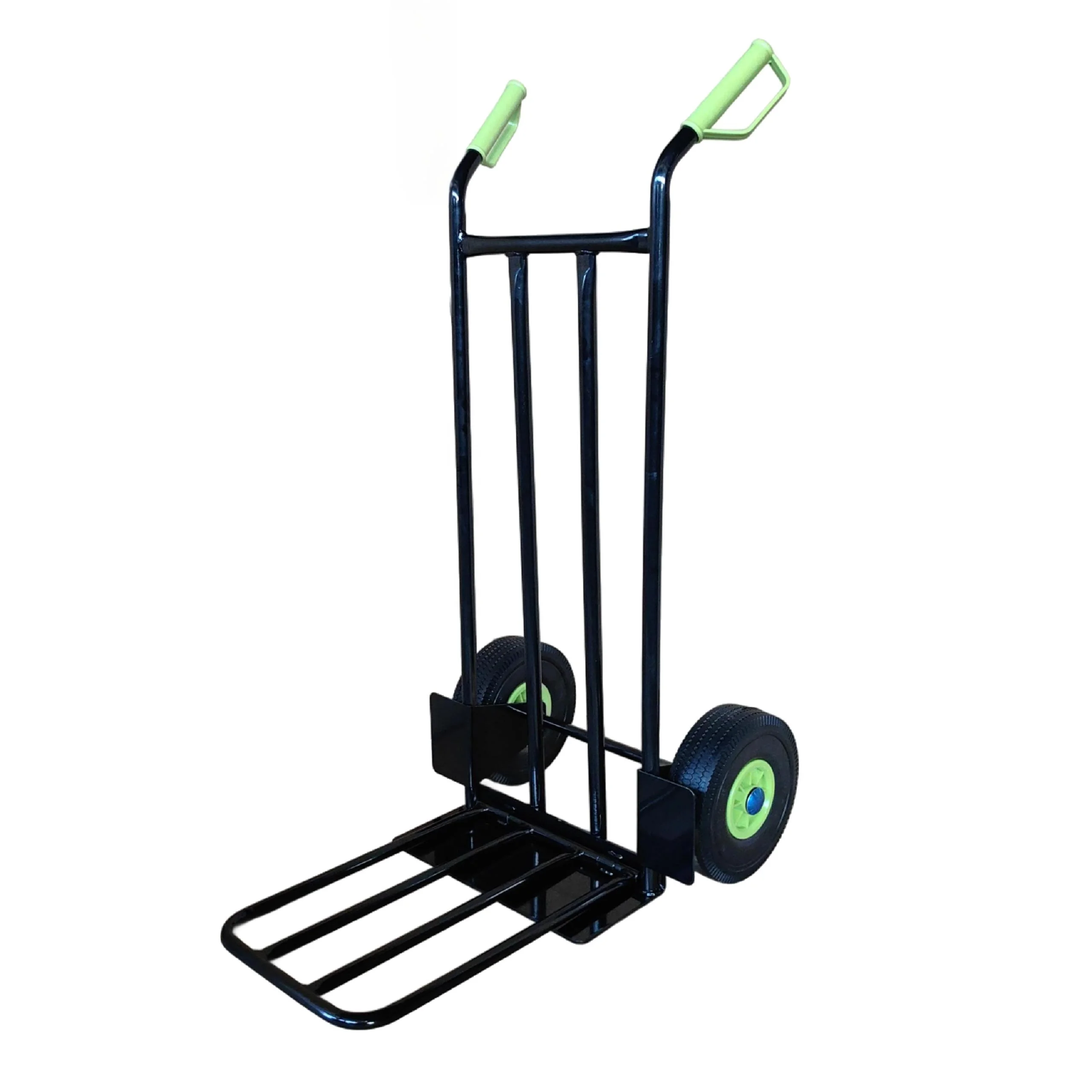 Two-Wheel Hand Truck Trolley Cart with  Metal Enclosed Structure and Width Platform