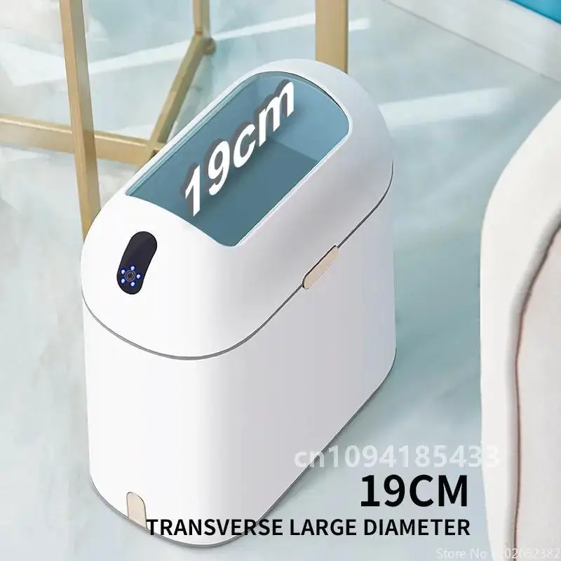 9L Smart Strong Sensor Garbage Bin Kitchen Bathroom Toilet Trash Can  Automatic Induction Waterproof Narrow Bin For Home Bedroom