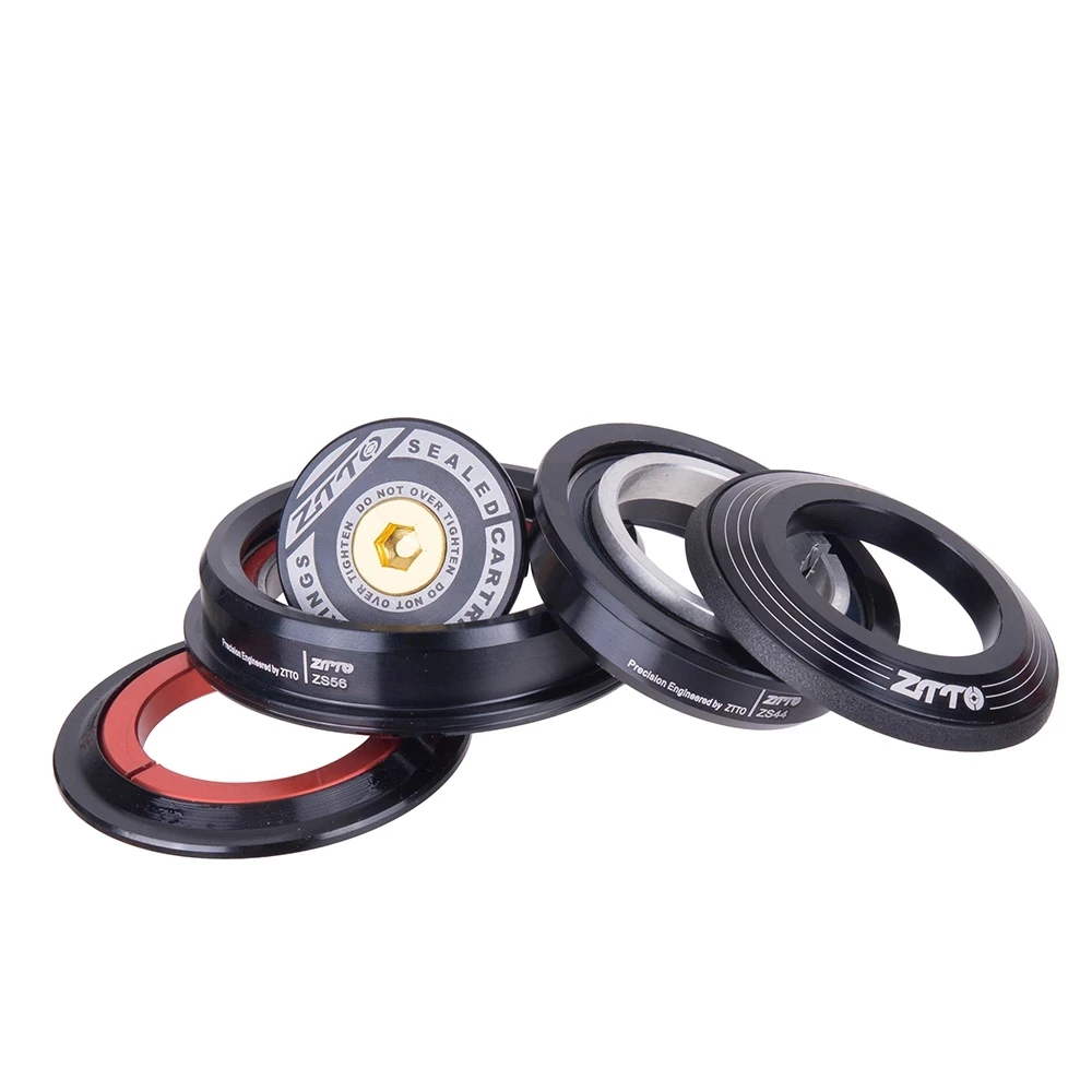 

45 Degree MTB Straight Tube 4456ST Threadless Bike Headset Sealed Bearing ZS44 ZS56 Bicycle Headset