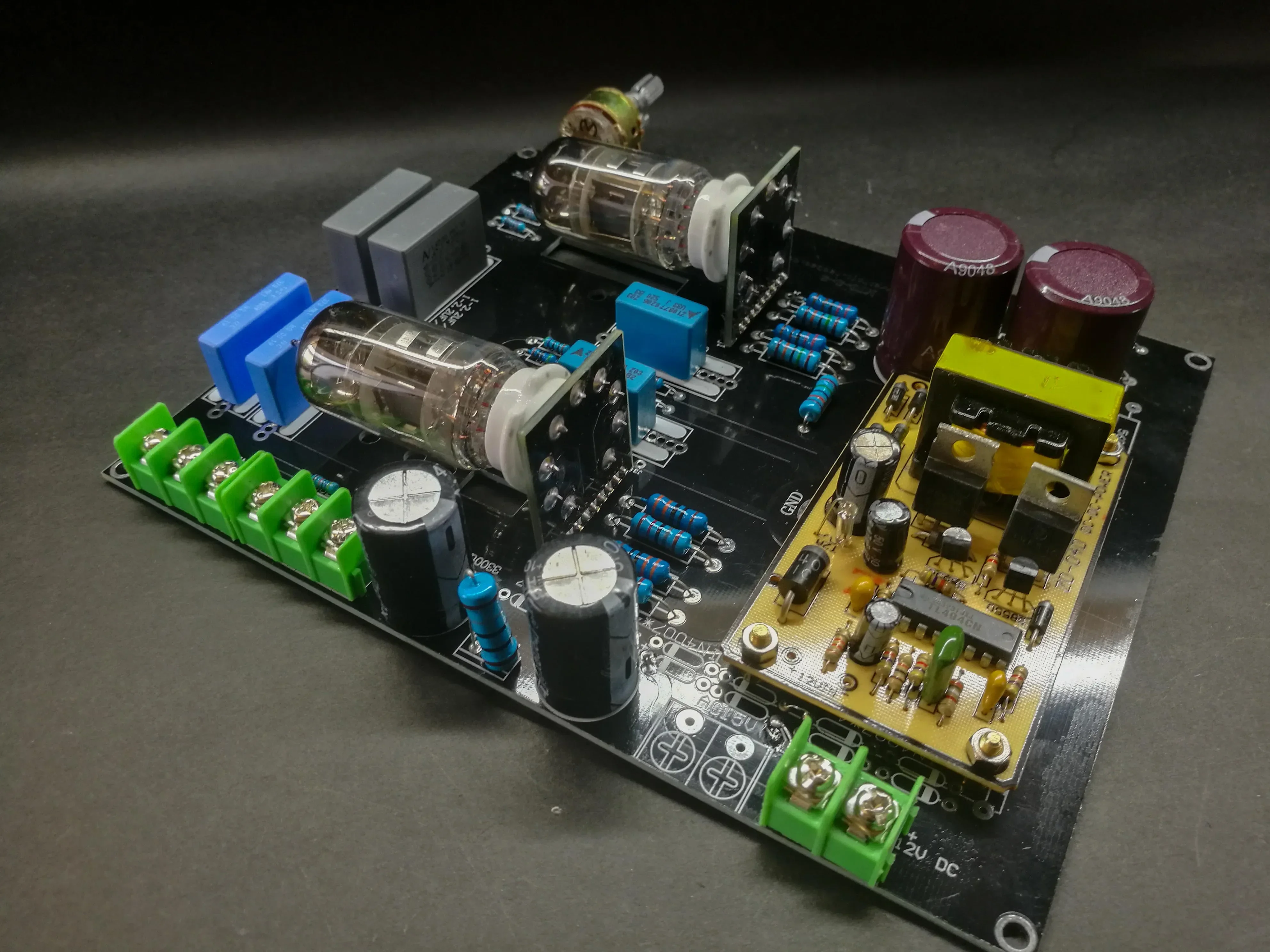 Tube électronique de scène avant de Matisse Gallum.com, courant continu, utilisation dans la voiture et la maison, 6N4, 12AX7, DC 12V