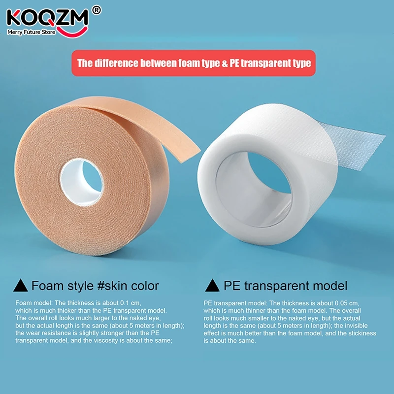 1pc 2.5x5m Invisible Anti-wear Tape Bandage Medical Plaster Foot Heel Sticker Tape Self-Adhesive Waterproof Patch Bandaid