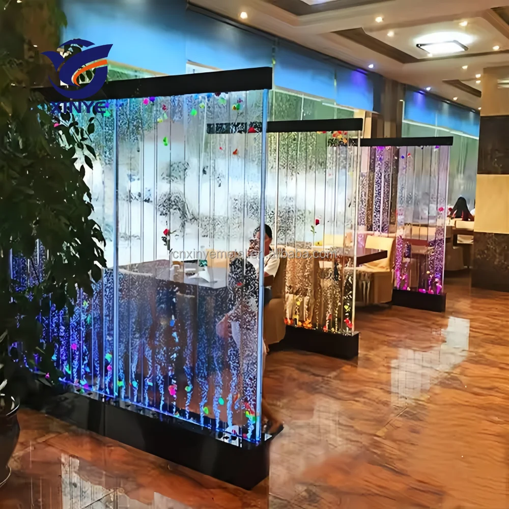 Customization.Water Bubble Screen Divider Entrance Partition Background Water Feature Acrylic Bubble Wall Panel Factory for Hote
