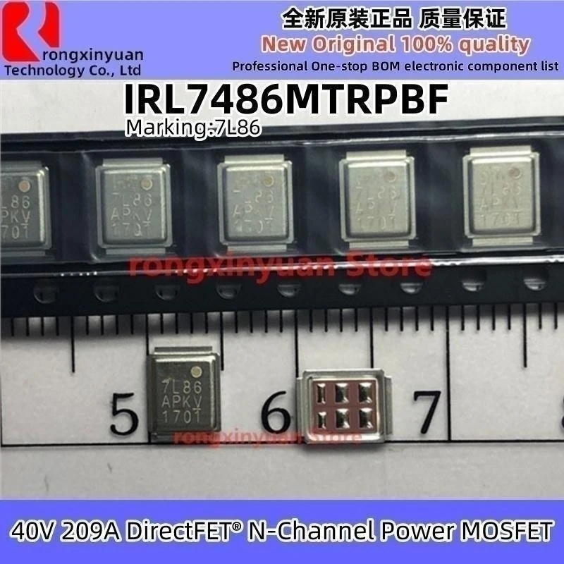 IRL7486MTRPBF IRL7486 7L86 IRL7486MPBF IRL7486M IR7486 IR7L86 DirectFET® N-Channel Power MOSFET 40V 209A 100% new original