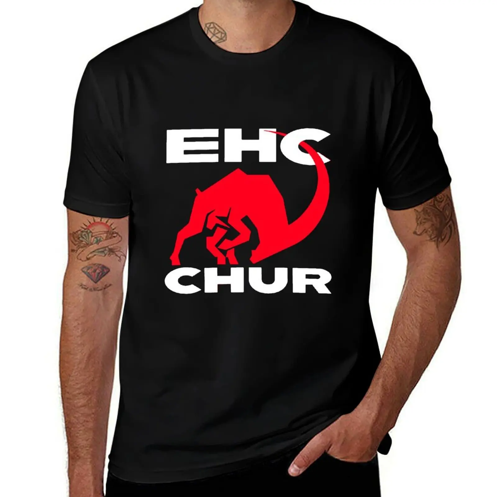 EHC Chur Capricorns T-Shirt Active Wear Sports for Men T-Shirt