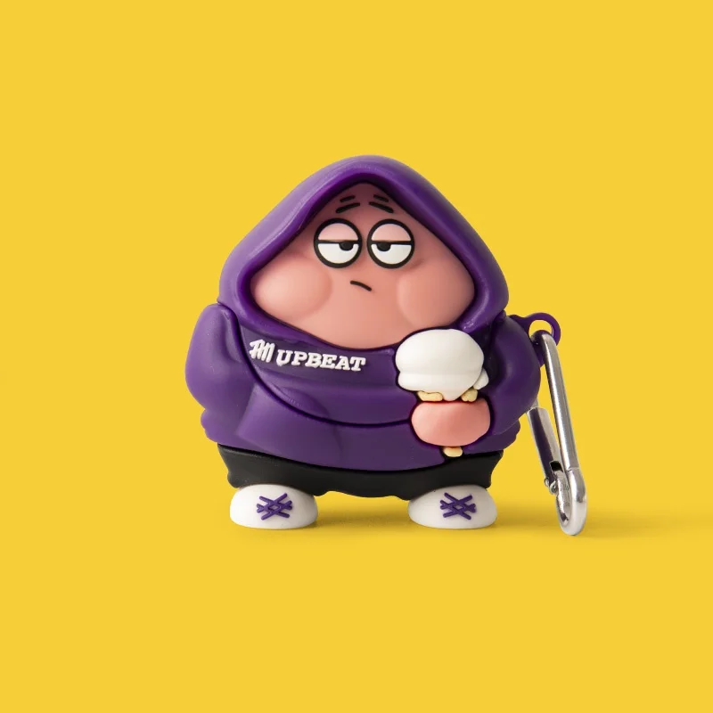 Custodia protettiva Shark Cute Cartoon per OPPO Enco Air 3 Custodia protettiva Bluetooth wireless in silicone morbido Cover OPPO Enco Air3 con gancio