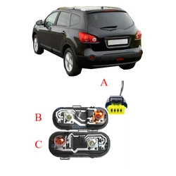 1 Pcs Tail Lamp Socket for Nissan Qashqai 2008-12 J10 26556-je20a-a104 Outside Rear Light Holder Brake Wire Add or No